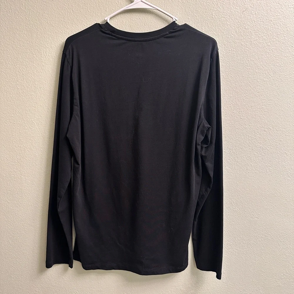 Armani Exchange Men’s Long Sleeve T-Shirt Size Medium Black - Picture 2 of 6